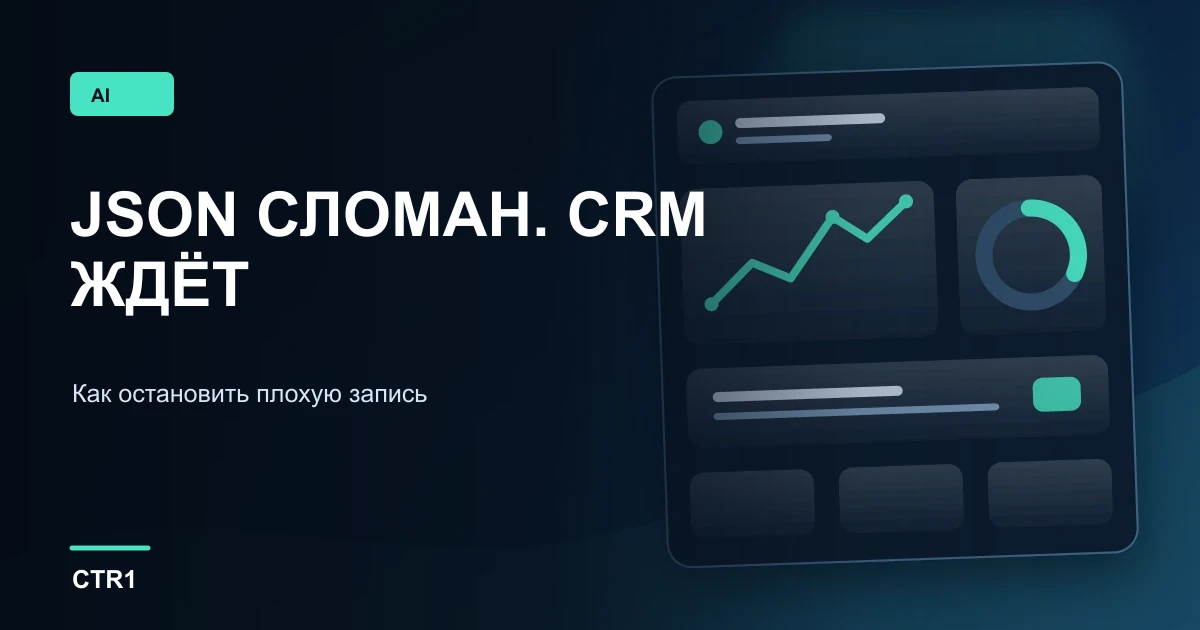 AI вернул невалидный JSON: как защитить CRM-интеграцию