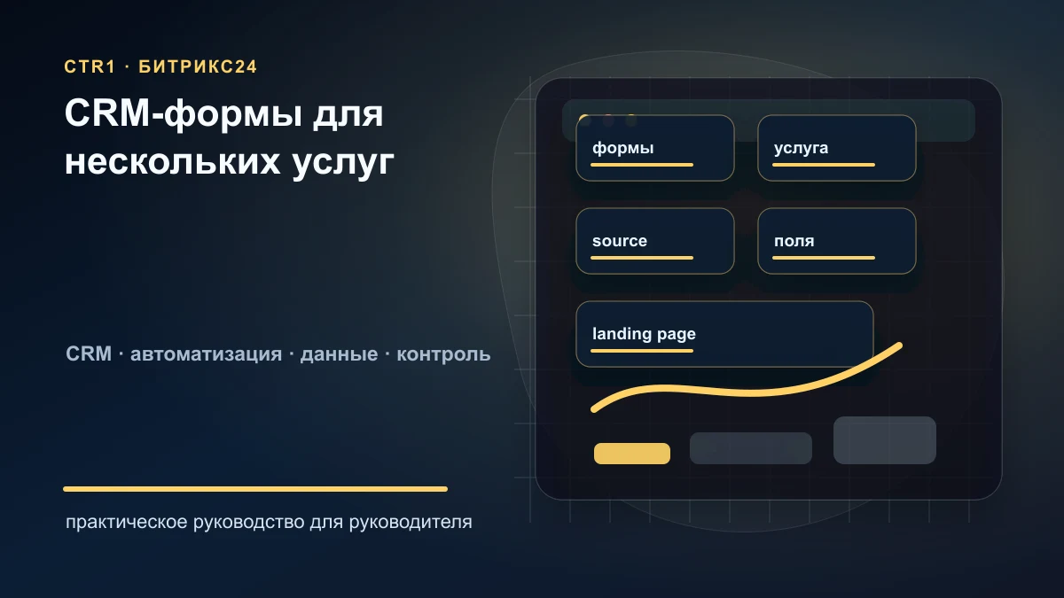 Как настроить CRM-формы Битрикс24 для нескольких услуг