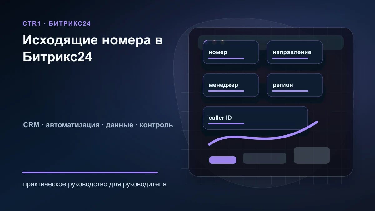 Исходящие номера в Битрикс24: как организовать телефонию отдела продаж