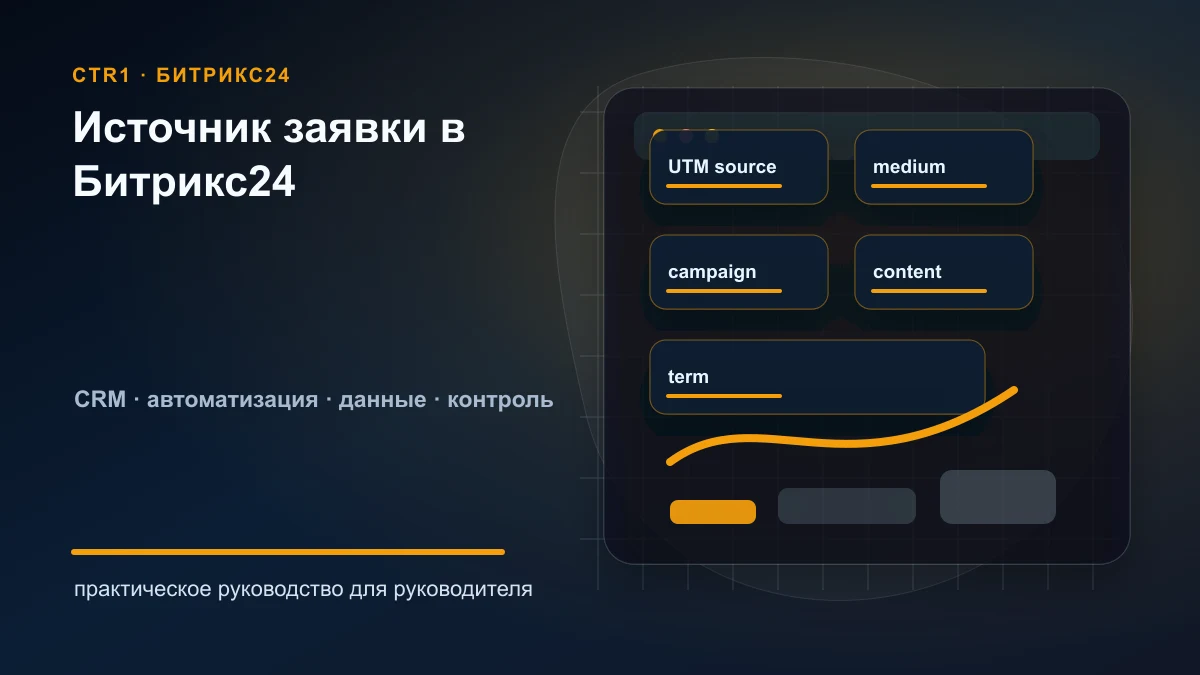 UTM, referrer и URL страницы: как передавать источник заявки в Битрикс24