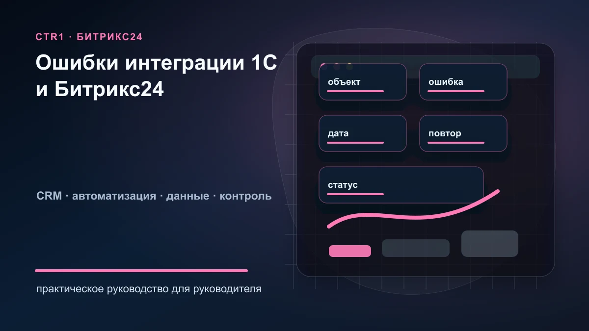 Журнал ошибок интеграции 1С и Битрикс24: что должен видеть администратор