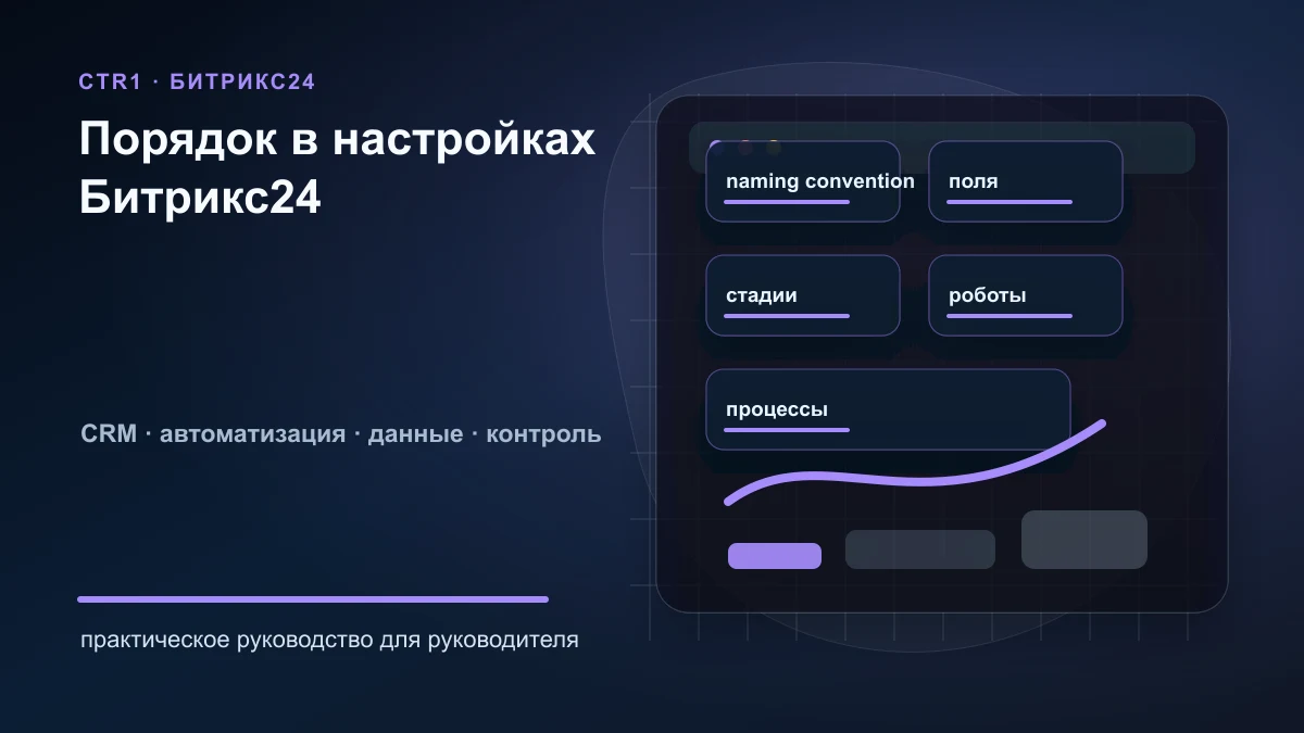 Как создать понятные правила именования полей, стадий и роботов в Битрикс24