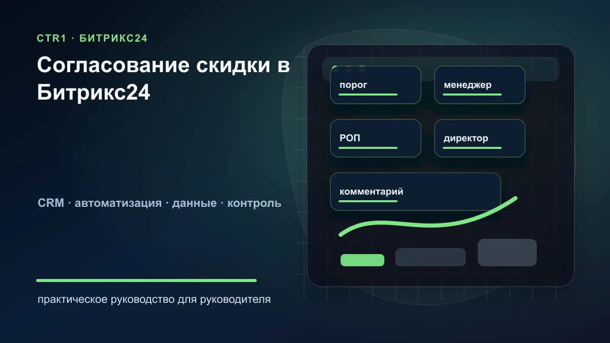 Как автоматизировать согласование скидки в Битрикс24