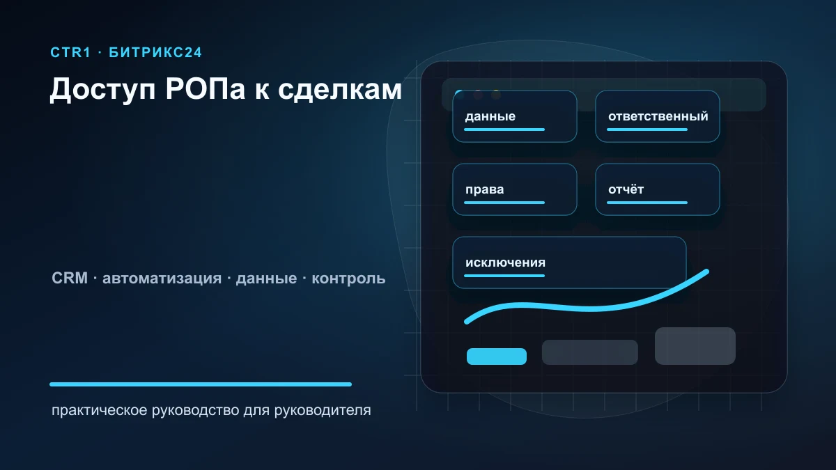 Как дать РОПу доступ ко всем сделкам отдела в Битрикс24