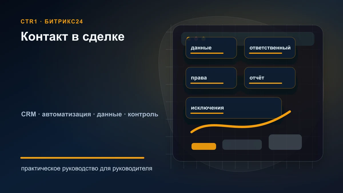 Как добавить контакт к сделке в Битрикс24
