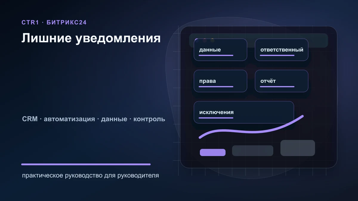Как отключить лишние уведомления в Битрикс24 без потери контроля