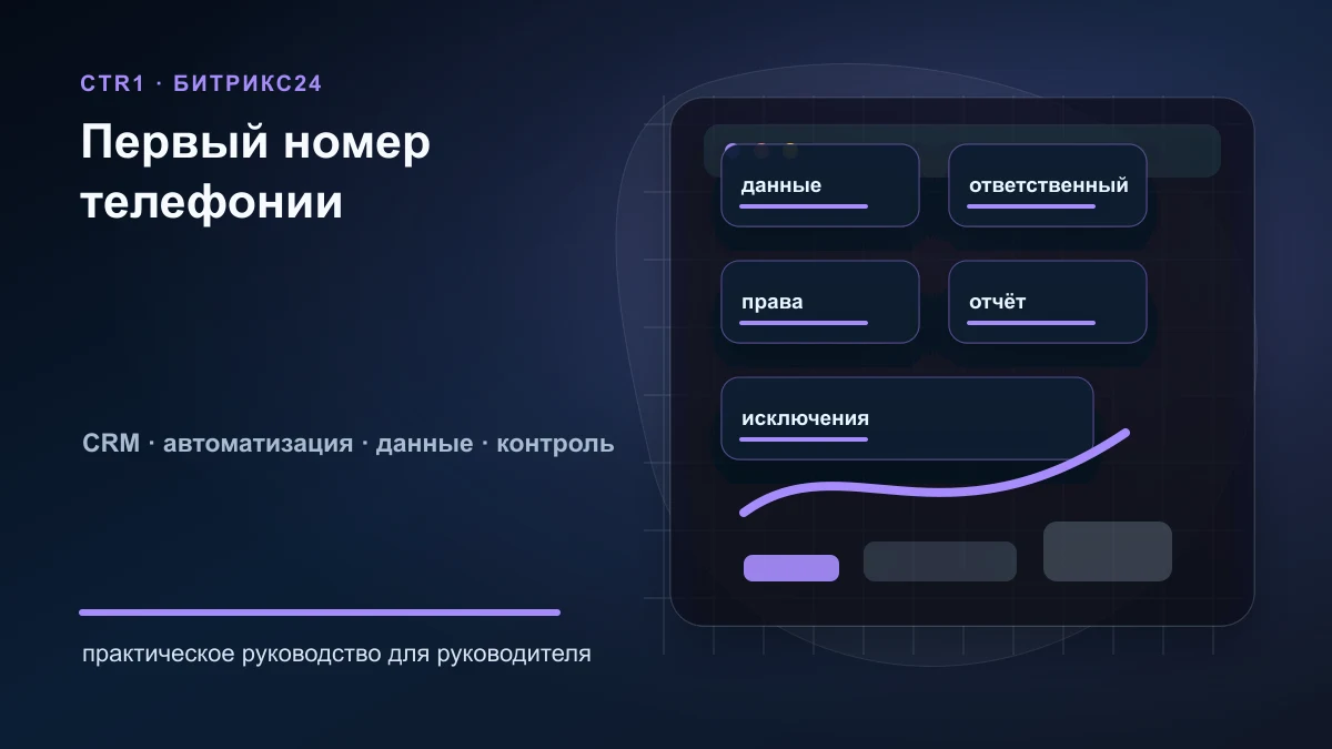 Как подключить первый номер в Битрикс24 и проверить звонки