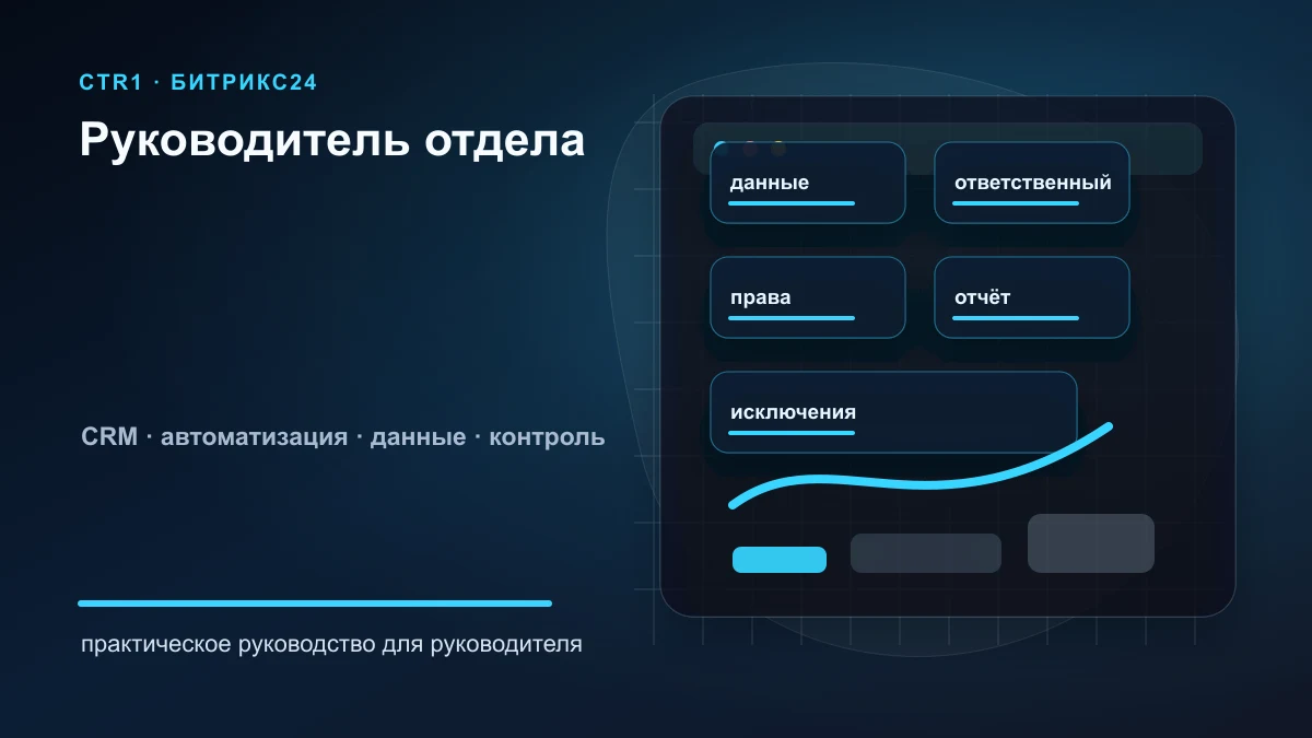 Как назначить руководителя отдела в Битрикс24