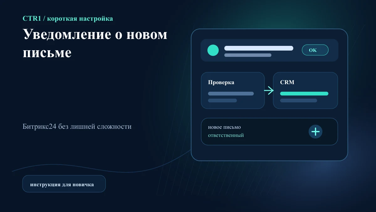 Как настроить уведомление о новом письме клиента в Битрикс24